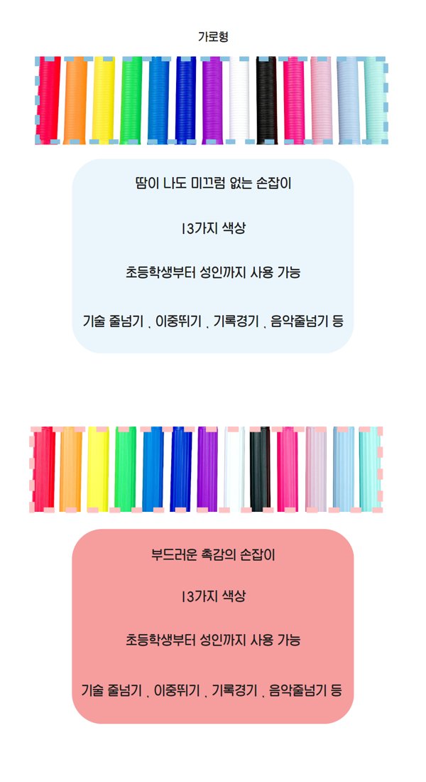 470 · 가로형·세로형 그립 무늬 비교